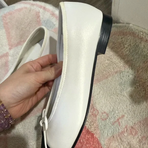 Chanel white ballet flats Authentic